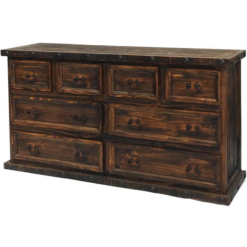 Diamantis Solid Wood 40'' W 8 - Drawer Dresser