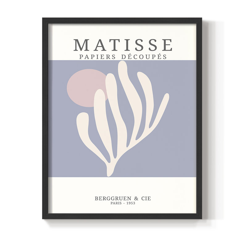 Matisse CDXXXVIII Framed Print - Solid Wood, Black Single Picture Framed, 20" H x 16" W