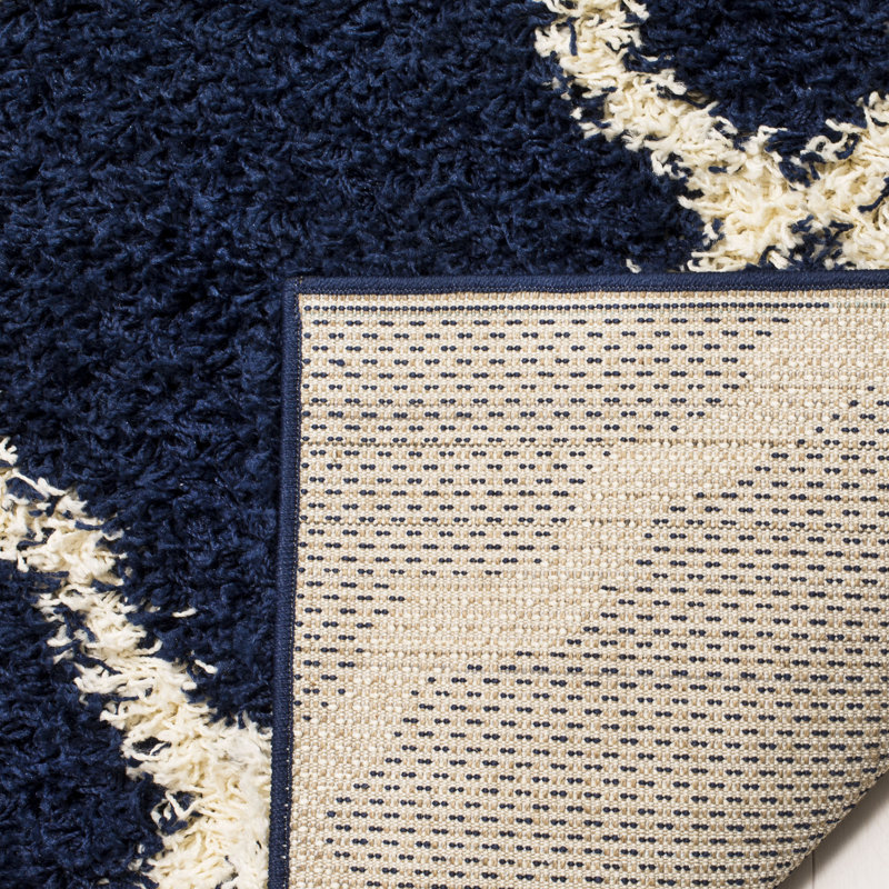 Tapis à poils longs Alonnah, Carré 10 pi