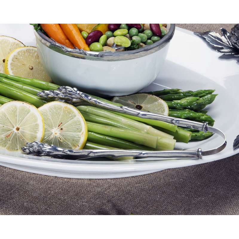 Farmer's Market Pewter Asparagus Tongs