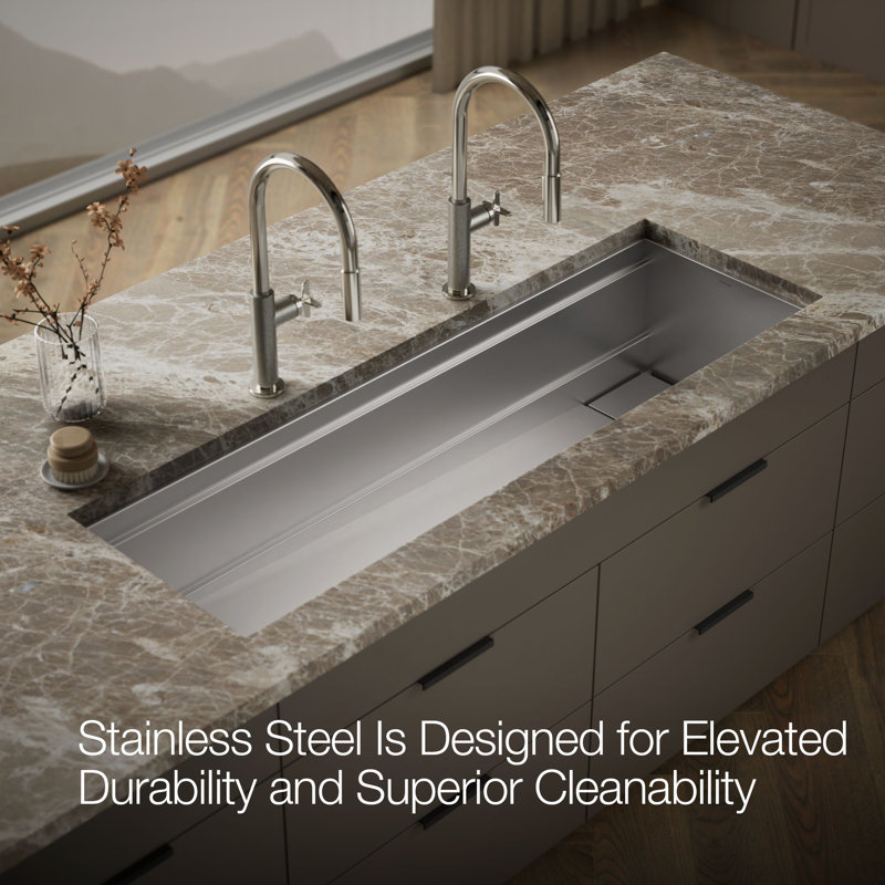 Synthos 57-3/4" Undermount Single-Bowl Kitchen Sink