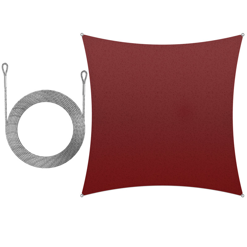 Voile d'ombrage, 14 pi x 14 pi, Rouge
