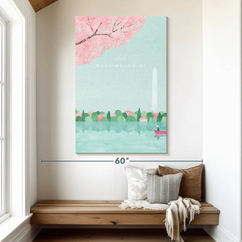 Affiche de voyage rétro Sirci Washington, H 51 po x l 34 po