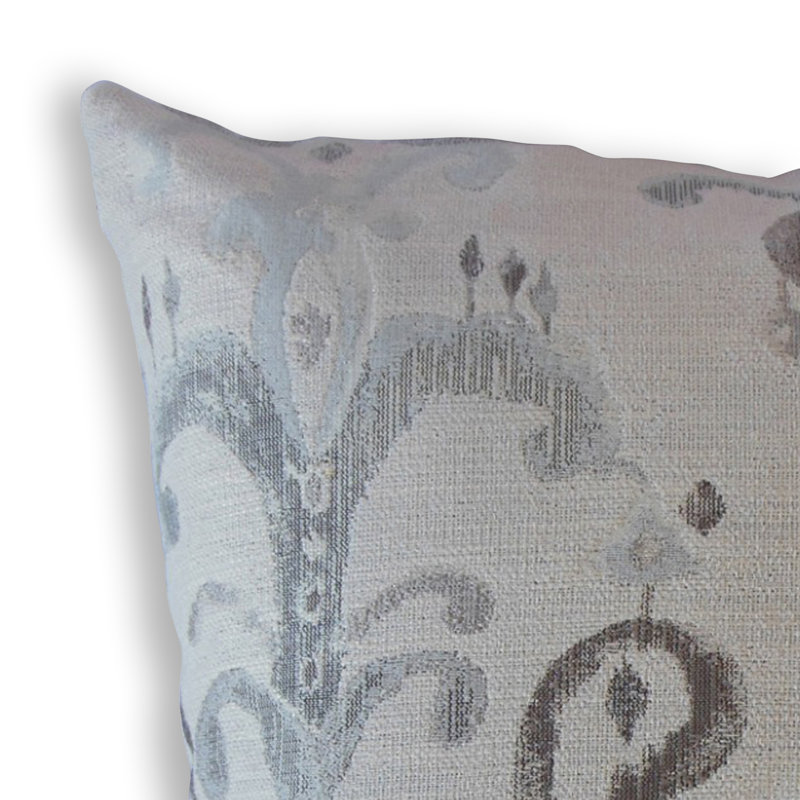 Oreiller Zaide Ikat, 20 po x 20 po, Coussin décoratif