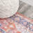 Ville Ornate Medallion Machine-Washable Terracotta/Navy Rug-1019337677