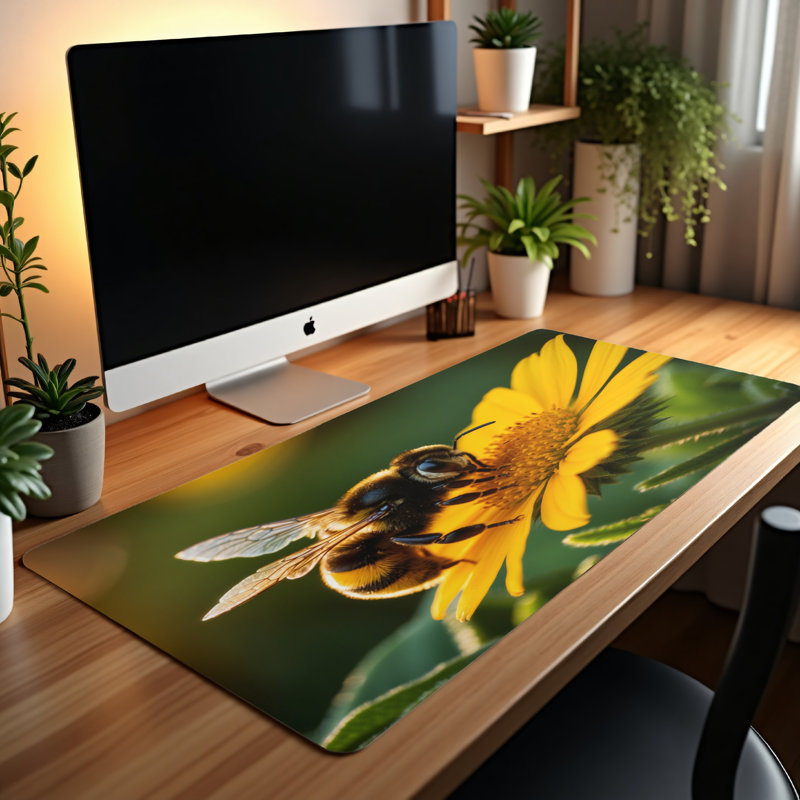 Polyester Desk Pad, 14.4x12.1