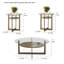 Ensemble de tables basses 3 pièces Rowlett