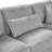 129" Oversized Sectional Sofa Ushaped Sofa Couch Modern Sofa Upholstered In Soft Corduroy With A Chaise Lounge For Living Room, Grey-2039529085
