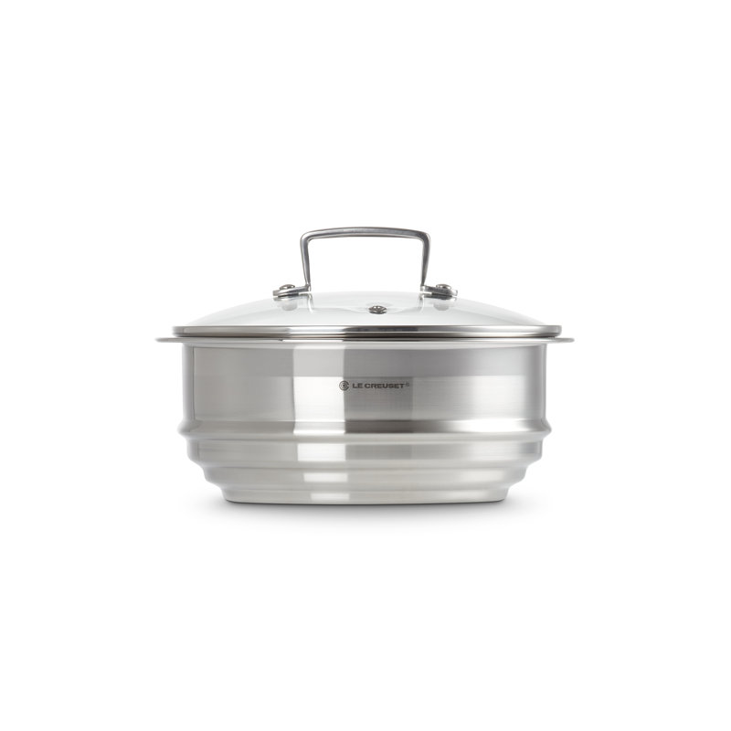 Le Creuset 3-Ply Stainless Steel Multi Steamer with Glass Lid, 20cm Diameter