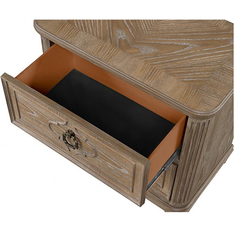 Table de chevet 2 tiroirs Aysia