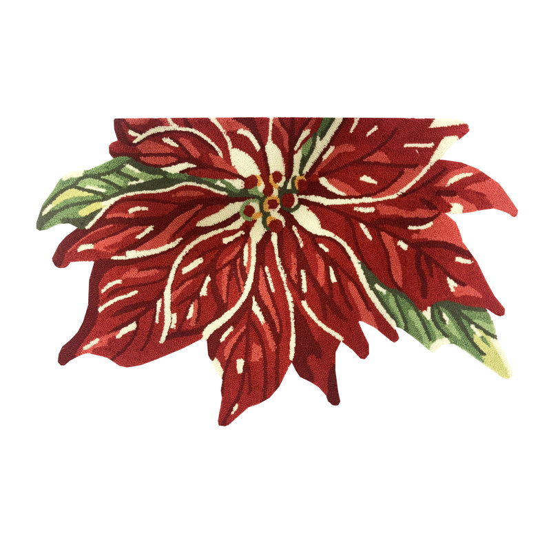 Poinsettia Slice, 24" W x 36" L
