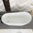 67" White Acrylic Freestanding Bathtub