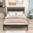 Bloomington Metal Platform Bed with Headboard-1001268064-1001268078