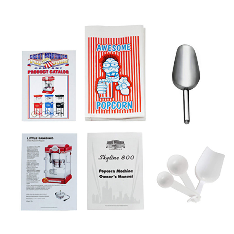 Great Northern Popcorn 8 Oz. Tabletop Popcorn Machine, Popcorn Machine Stand / Cart