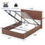 Cadre de lit grand format avec rangement relevable, aucun sommier nécessaire-1815891185