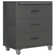29.5'' W Metal Garage Tool Storage Cabinet with Wheels and 3 Drawers.