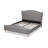 Upholstered Polyester, King Platform Bed, Gray 45.86'' H X 81.95'' W X 86.31'' L-1429890858-1429890857