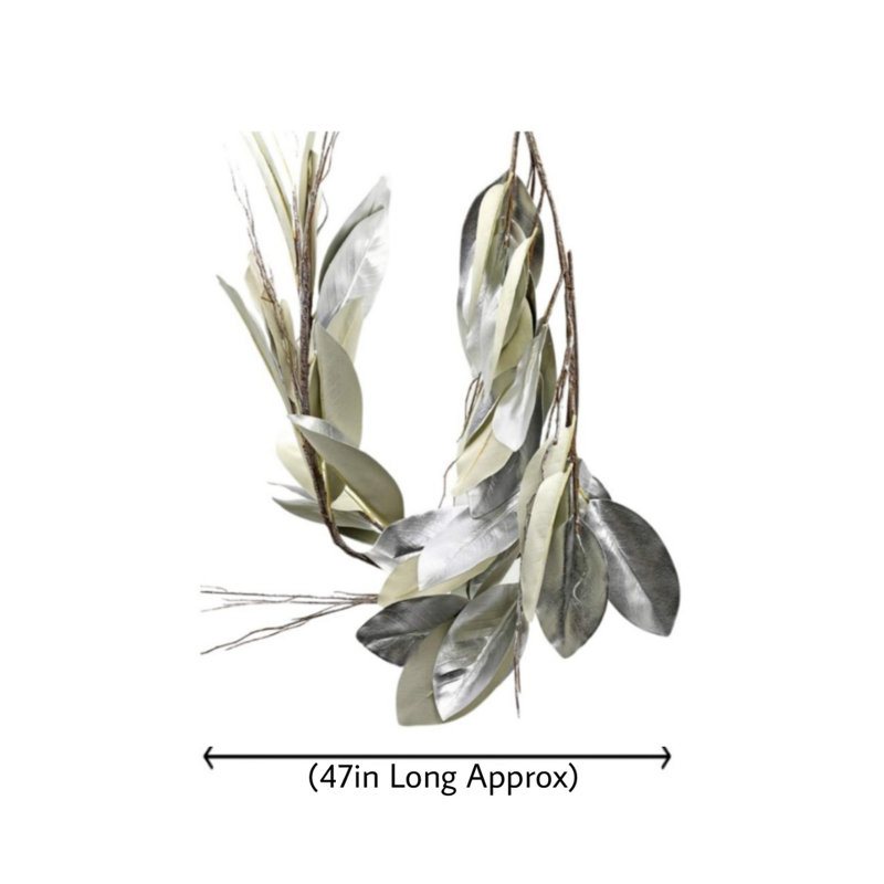 47'' in. Faux Magnolia Garland