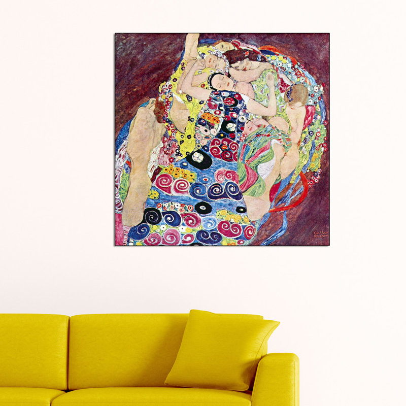 Gustav Klimt - Wrapped Canvas Painting, 70cm H x 70cm W x 1.8cm D