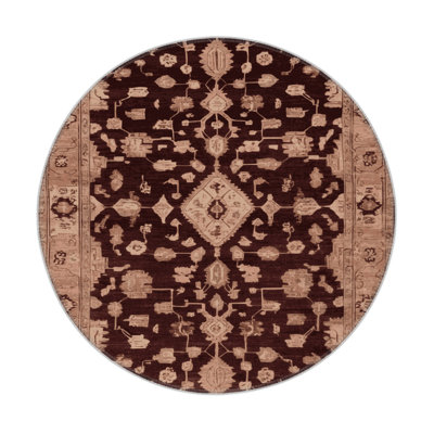 Tapis intérieur et extérieur brun Overdyed