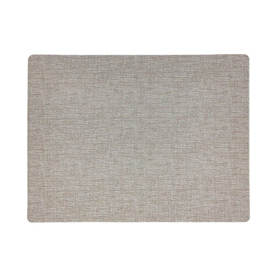 Frieling Novotela Luxe Rectangular Placemat, Cashmere, 16.5" X 12.5", Set Of 6 In Beige