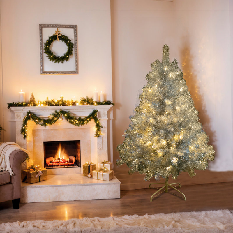 Arbre de Noël artificiel Sliver, 2'9"