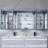 72" Bathroom Medicine Cabinet with LED Mirror – Recessed or Wall-Mount Storage Cabinet, One Touch Built-in Defogger, Dimmable Light, Vanity Mirror, 3 Adjustable Glass Shelves-1308713542