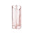  Elara 8.5" Heart-Shaped Pink Ribbed Glass Vase-1377549246