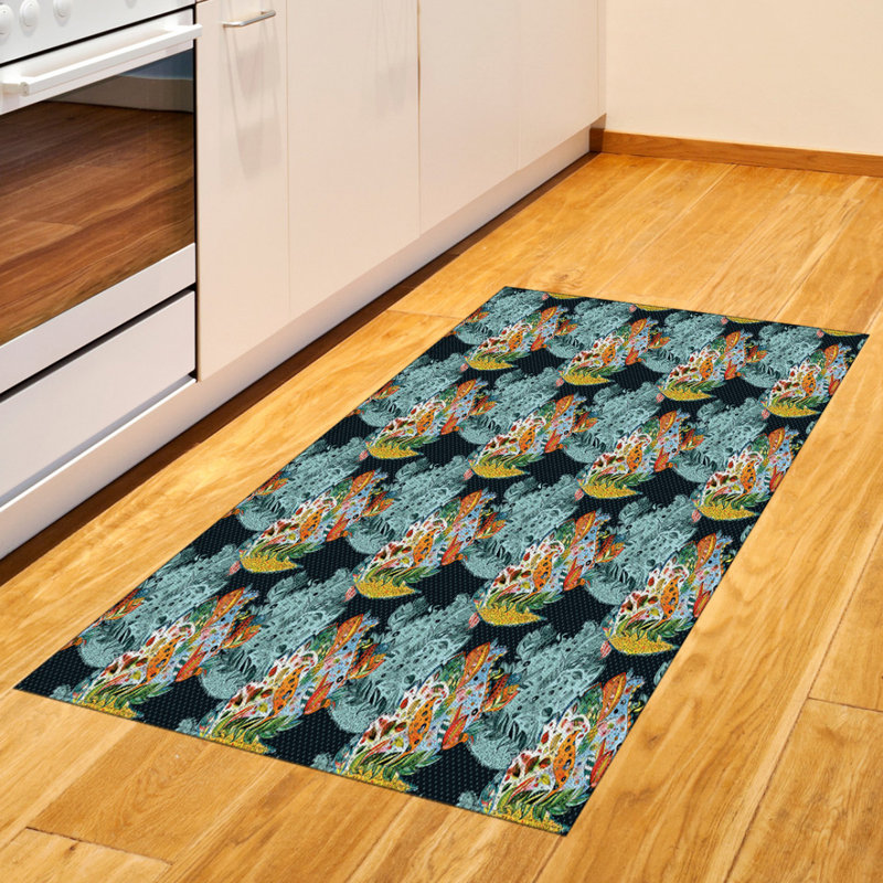 Paisley High Density Long Fiber Poly Threads Decorative Area Rug Carpet, Rectangle 2'7" x 5'