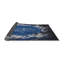 Tapis bleu/noir à motifs-1406714855