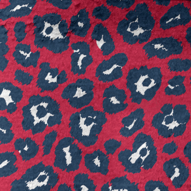 Everdene Bath Towel, Microfiber, Red/White/Nautical Blue