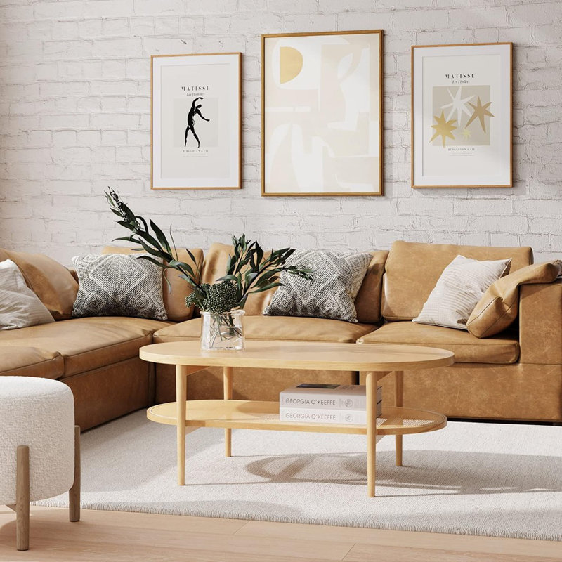 Single Coffee Table, Warm Pine
