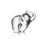 Handmade Glass Elephant Figurine