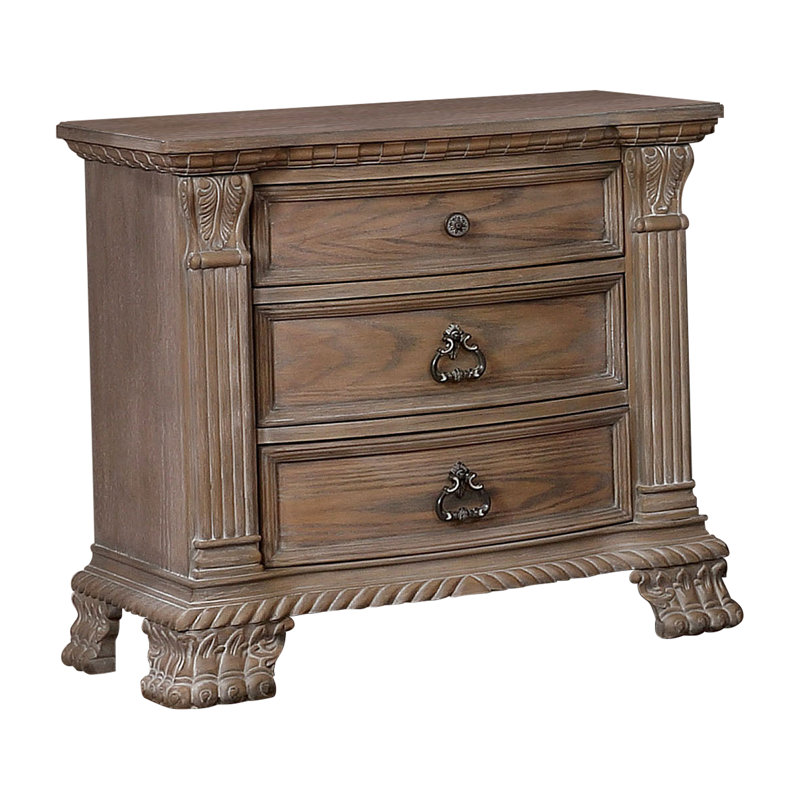 Table de chevet 3 tiroirs Kaydence