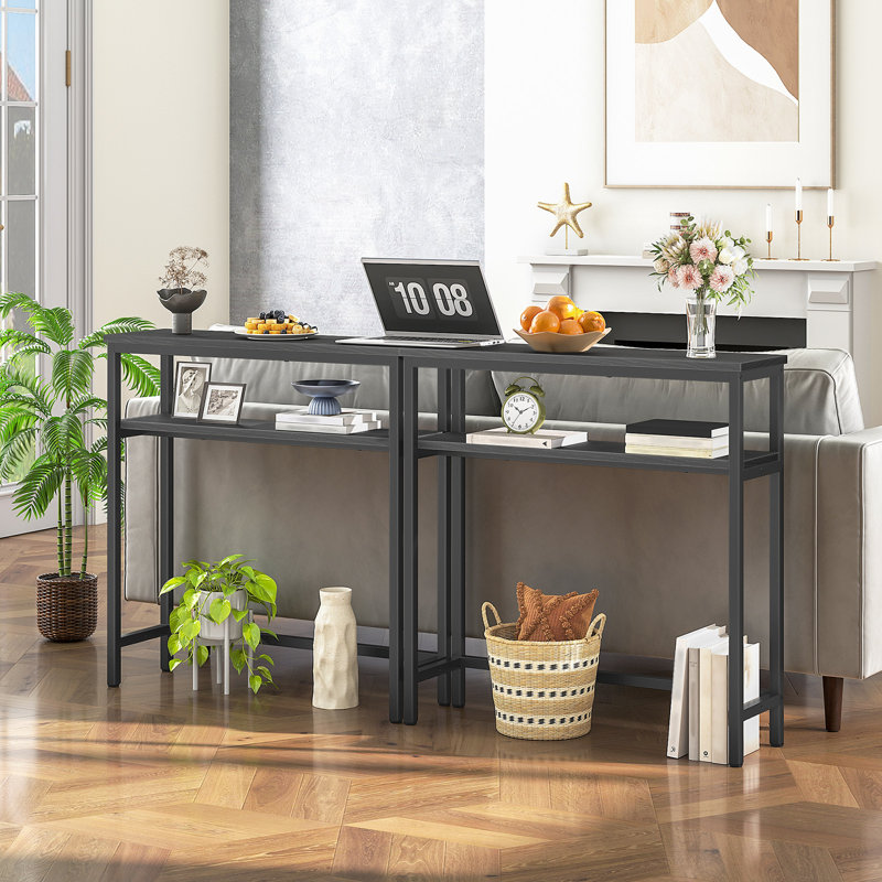 80cm Console Table with Adjustable Shelf