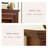 Walnut Solid Wood TV Cabinet Fireplace-118332721-118332724