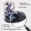 Horloge murale asymétrique violette et violette Dream II - horloge murale florale asymétrique-105566238
