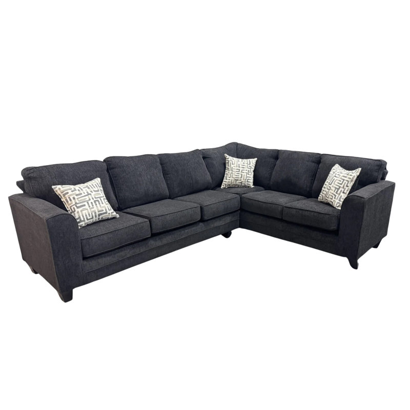 Canapé modulaire Sedrina, Chenille noir