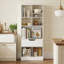 Bibliothèque de rangement autoportante à 51 cubes de 51 po de hauteur, tiroir coulissant lisse et ensemble de sécurité anti-basculement, convient au salon, au bureau-129507994