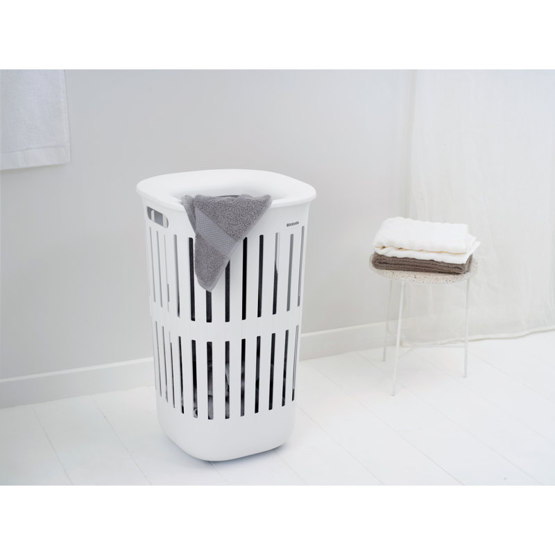 Collect-It Laundry Hamper, 14.5 Gallon (55 Liter), Set of 2  - Online Only, White