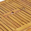 Ensemble de salle à manger d'extérieur en bois d'acacia extensible 6 places avec coussins, sablé naturel et beige