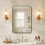 Miroir de salle de bain mural moderne avec coins arrondis Modern-652610138-652610140
