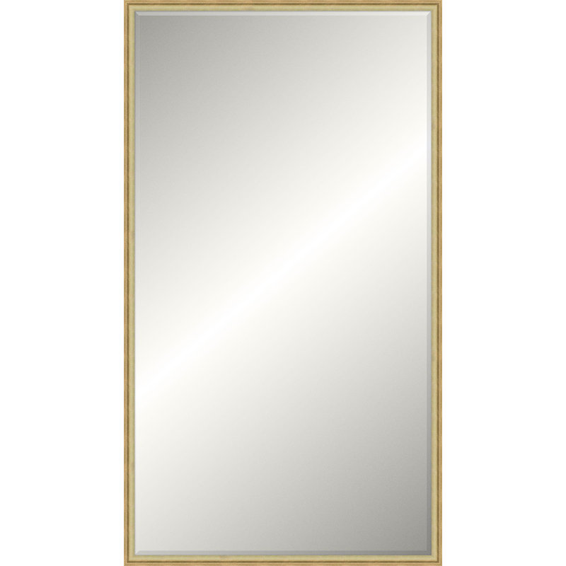 Miroir de plancher en bois massif Chamblee, 91,25 po x 51,25 po, Rectangle