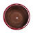 3 Pieces Ceramic Flowerpot In Bean Paste Red, Modern Planter For Garden And Indoor Spaces, Heat-, Drainage Hole, 14.68" L X W 11.82" H, 43.31 Lbs Red Patio, Or Living Room, Frost-, Reinforced-341464590