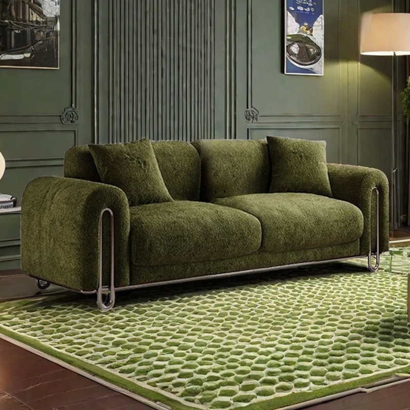 Canapé en métal style français Bauhaus, H 30,7 po x l 78,74 po x P 39,37 po