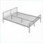 Lit superposé simple au-dessus d'un lit double en métal avec bureau intégré, sans sommier tapissier, argent métallique pour la chambre à coucher-26121243