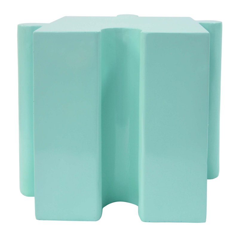 Table d'appoint casse-tête, table modulaire à bords convexes Mgo, Vert clair