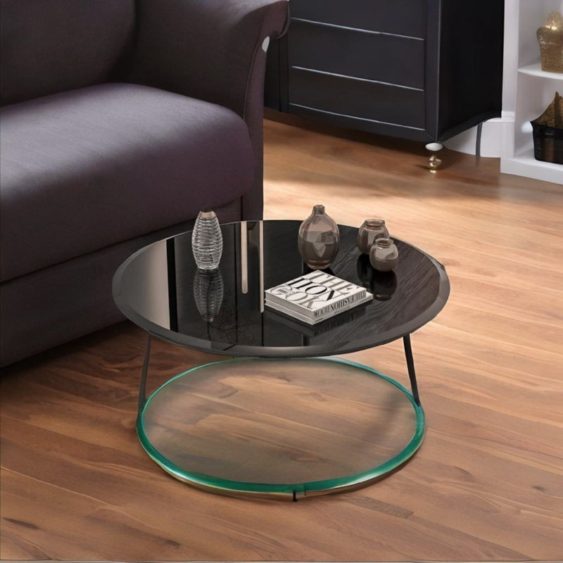 Plateau de table en verre, 0.4" H x 28" W x 28" D