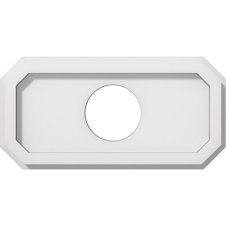 Emerald Architectural Grade PVC Contemporary Ceiling Medallion 3" Inside Diameter