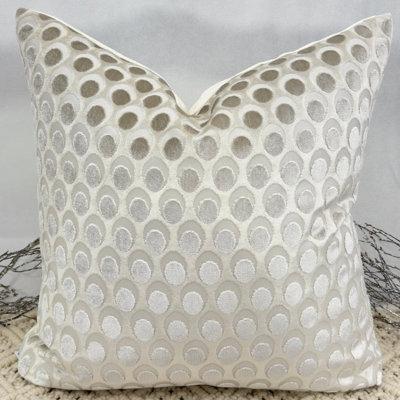 Abstract Silver Square Cushion Cover